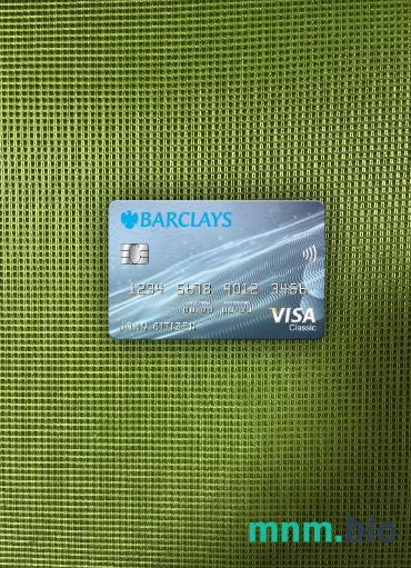 United Kingdom Barclays bank visa classic card wygląd fotograficzny skan PSD + zdjęcie